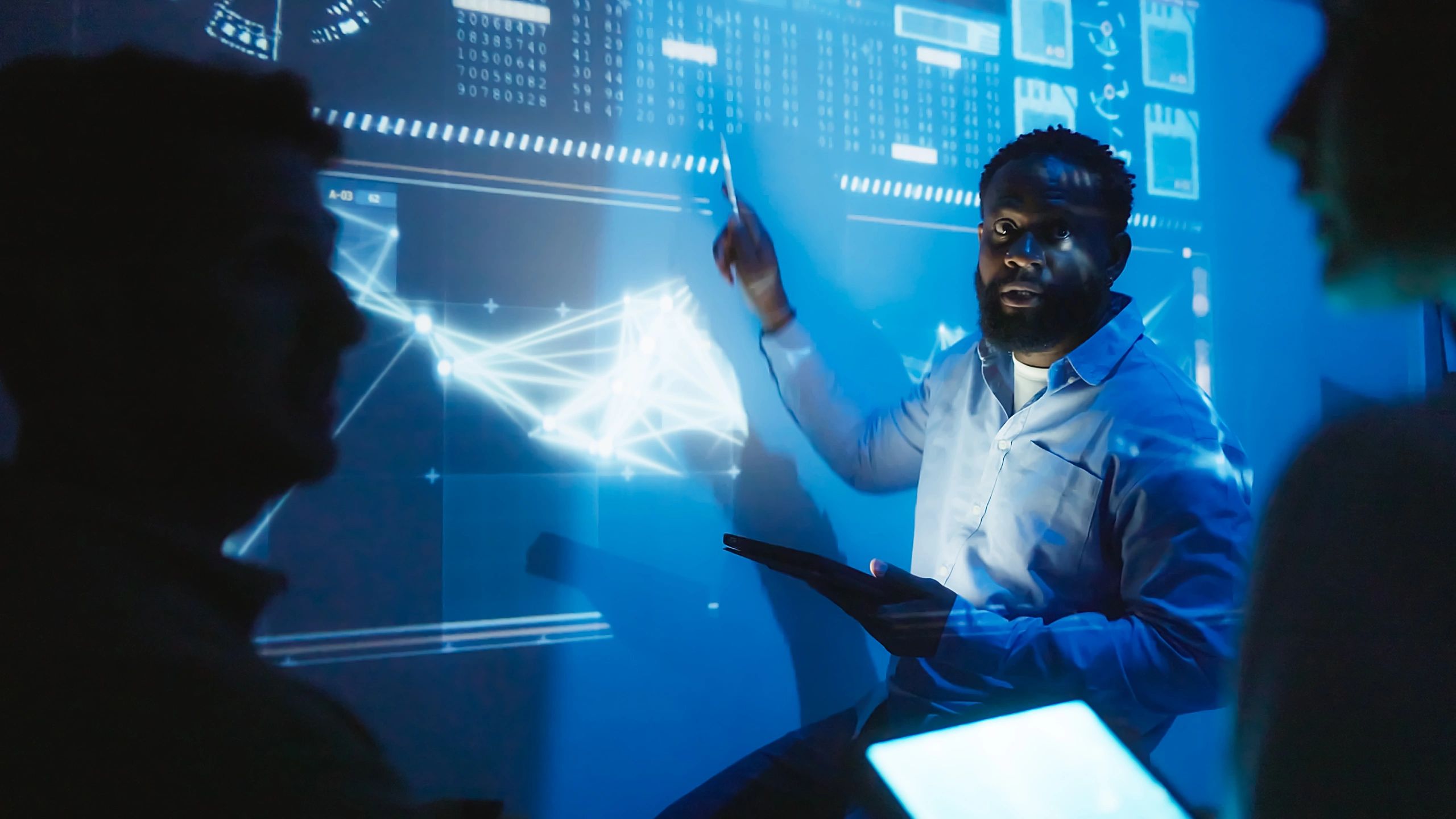 data engineer working with data visualizations
