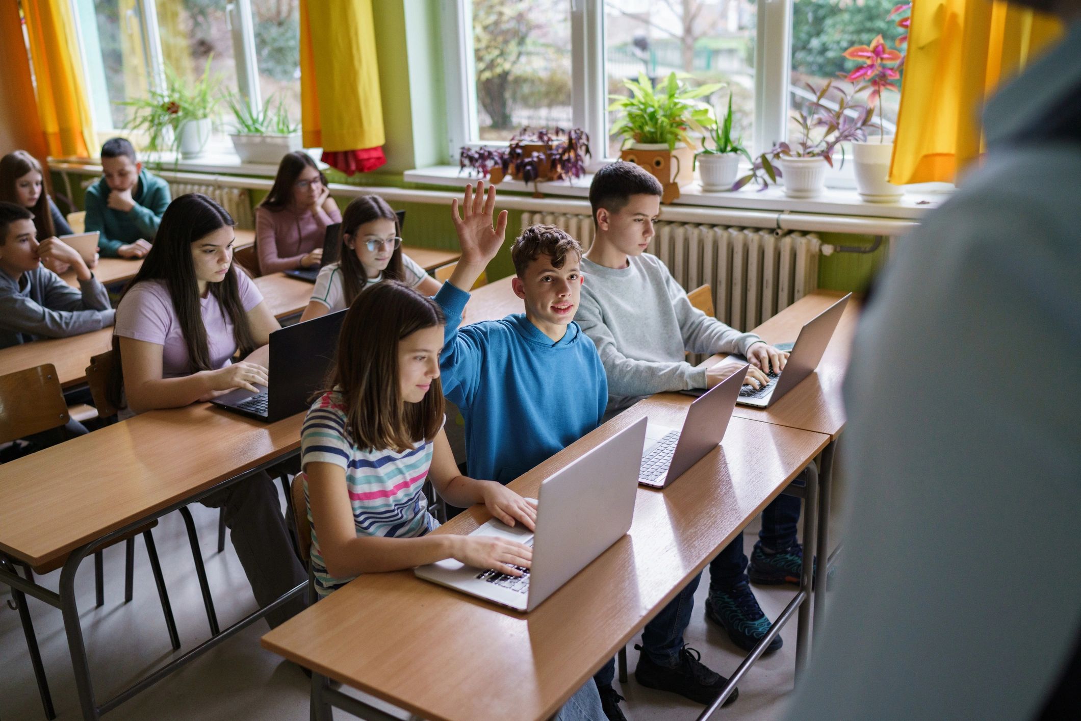 modern tech training classroom